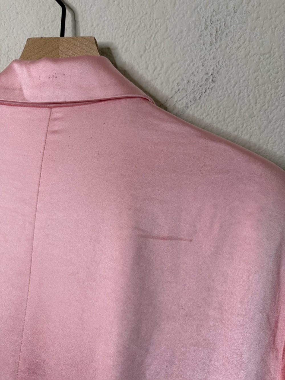 Good American Bubblegum Pink Satin Blazer Women Size 5 / US 2X - Picture 8 of 8